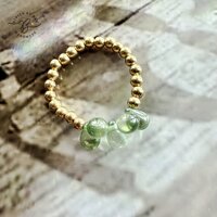 ring bubbly green shiny