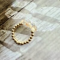 ring bubbly gold shiny