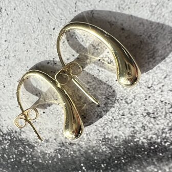 golden drop oorbellen