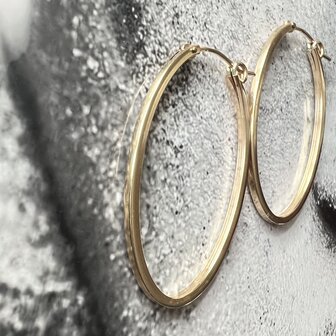 ovale creolen 42 mm