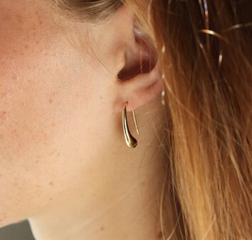 golden drop oorbellen