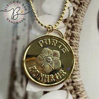 ketting &quot; lucky coin&quot; NIEUW