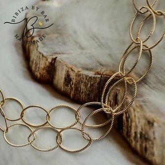 schakelketting oval dotted long