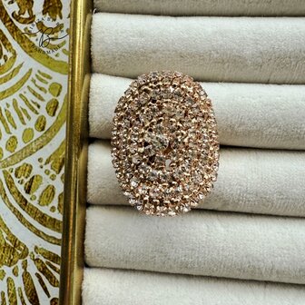 ring oval round zircon