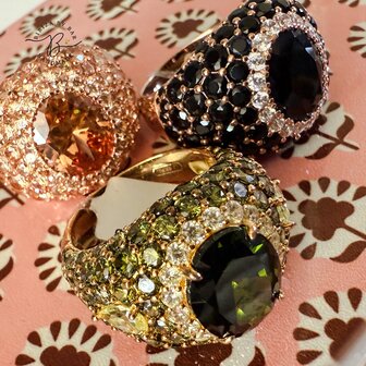 ring brilliant black size 20