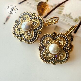 oorbellen Positano white pearl