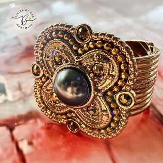 ring Positano grey pearl