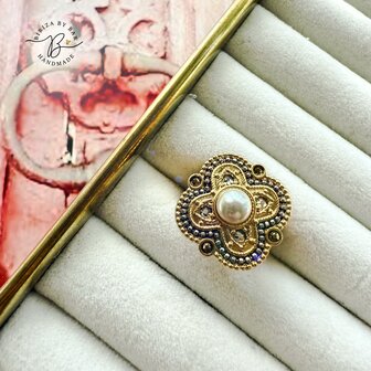 ring Positano white pearl