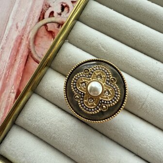 ring Positano pearl white