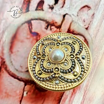 ring Positano gold/white pearl