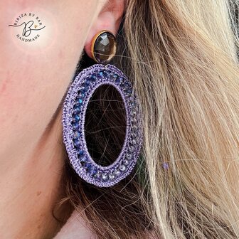 oorbellen italia purple