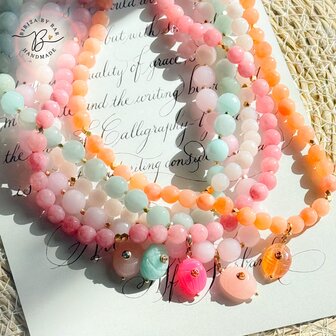 lovely pastel necklace gemstone green