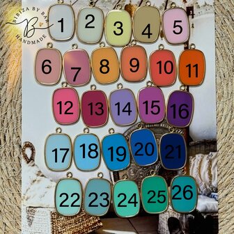ketting bedel initial/fun