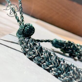 sfifa men green/silver braided