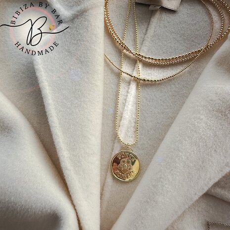 ketting " lucky coin" NIEUW