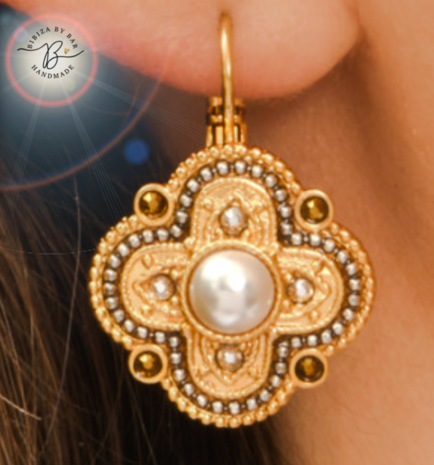 oorbellen Positano white pearl