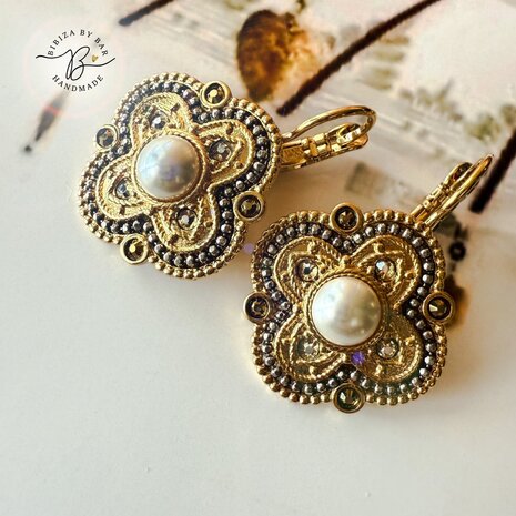oorbellen Positano white pearl