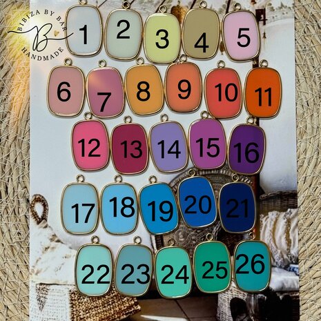 ketting bedel initial/fun