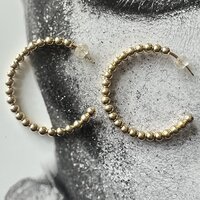 oorbel hoepel dot 38 mm(4mm bal)