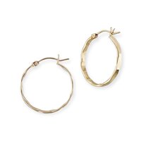 gehamerde creolen 26x3 mm