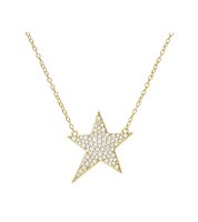 ketting star strass NIEUW
