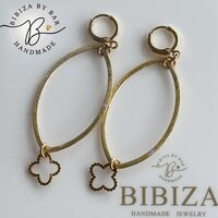 oorbellen oval clover