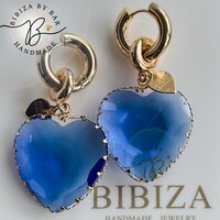 oorbellen bleu hearts
