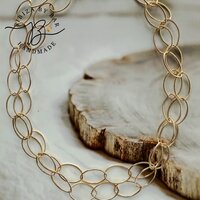 schakelketting oval dotted long