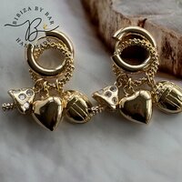 oorbellen three charms
