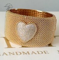 armband big shiny heart