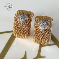 oorbellen half moon heart