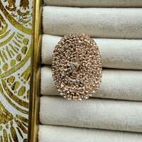 ring oval round zircon