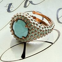 ring fantasy light Azur/rose