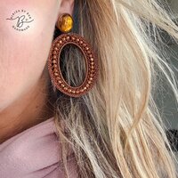 oorbellen italia camel oval