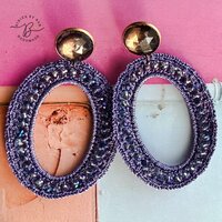 oorbellen italia purple