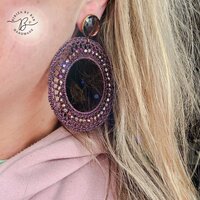 oorbellen italia aubergine