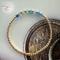 colorfull twist bleu armband