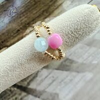 ring gemstone light bleu