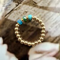 ring small stone Azur S/M