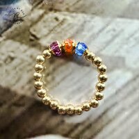 ring small stone comma S/M