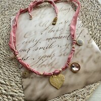 ketting silk old pink