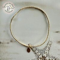 enkelbandje miyuki gold