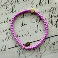 armband clover Lila maat 19