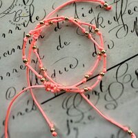 armband cord light coral